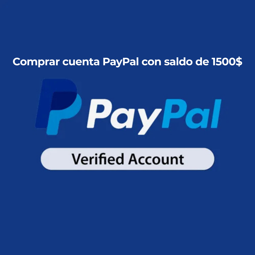 Comprar cuenta PayPal con saldo de 1500$