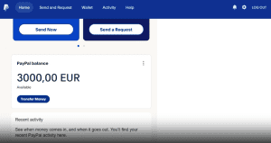 Comprar cuenta PayPal con saldo de $3000
